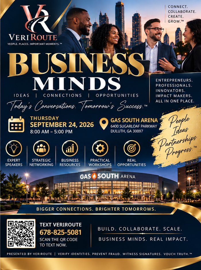 VeriRoute Business Minds expo, September 24, 2026, Gas South, Duluth GA
